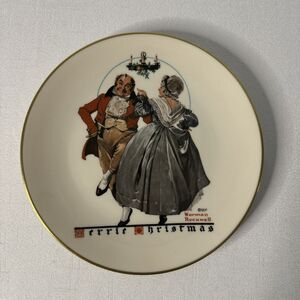Vintage 1983, Norman Rockwell “Christmas Dancers” Gorham Collectors Plate